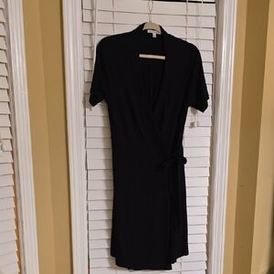 Tart Black V-Neck Sheath Mini Dress